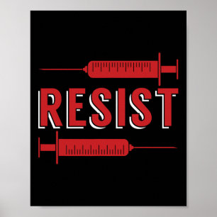 Kein Impfstoff gegen Vax Anti-Impfstoff Poster