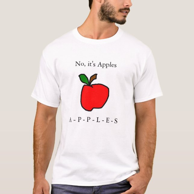 Kein ist es Äpfel T-Shirt (Vorderseite)