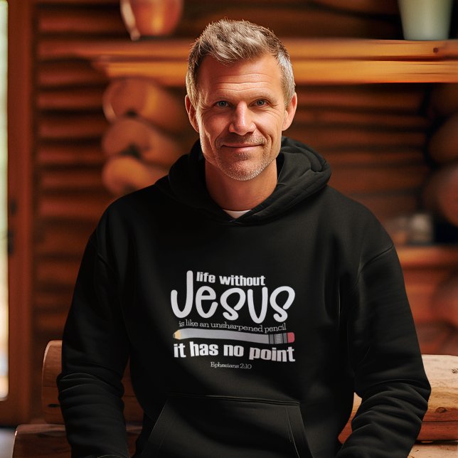 KEIN JESUS KEIN PUNKT Christlicher Glaubenssatz Mä Hoodie (Von Creator hochgeladen)