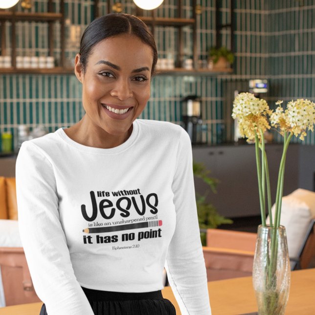 KEIN JESUS? NEIN PUNKT! Christliche Frauenruhe T-Shirt (Von Creator hochgeladen)