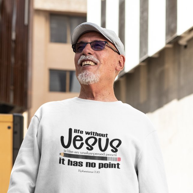 KEIN JESUS? NEIN PUNKT! Christlicher Glaubenssatz  Sweatshirt (Von Creator hochgeladen)