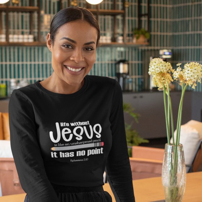 KEIN JESUS? NEIN PUNKT! Christliches Zitat Frauen  T-Shirt (Von Creator hochgeladen)