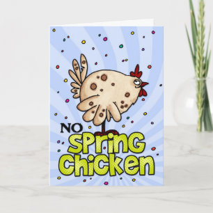 kein junges Huhn mehr Karte