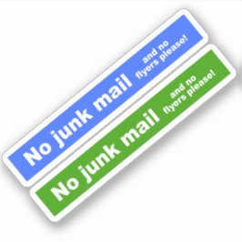 Kein Junk-E-Mail-Aufkleber Aufkleber
