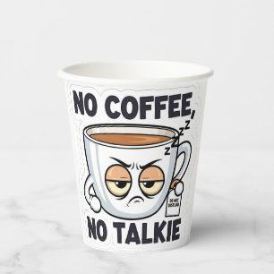 Kein Kaffee, kein Gespräch Pappbecher