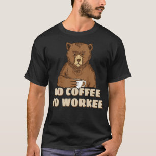 Kein Kaffee ohne Arbeitstier mit Kaffee-Rucksack-P T-Shirt