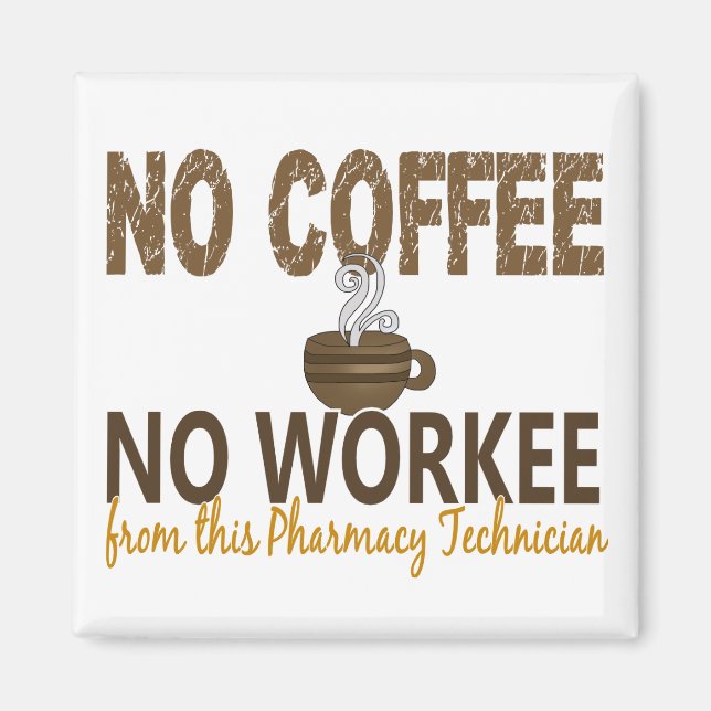 Kein Kaffee ohne Beruf Apotheker Magnet (Vorne)