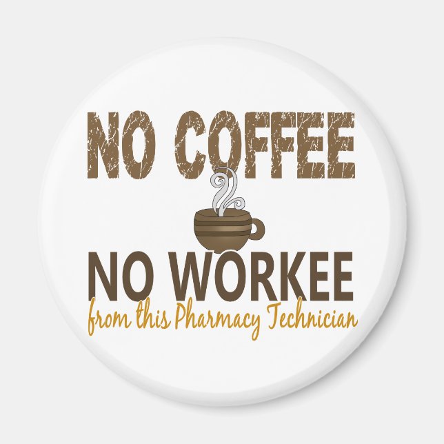 Kein Kaffee ohne Beruf Apotheker Magnet (Vorne)