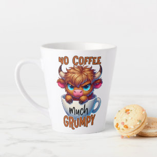 Kein Kaffee viel mürrisch Milchtasse