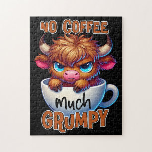 Kein Kaffee viel mürrisch Puzzle