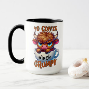 Kein Kaffee viel mürrisch Tasse