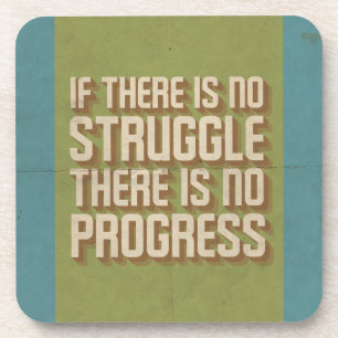 Kein Kampf Keine Fortschritte Motivierend Unterset Untersetzer