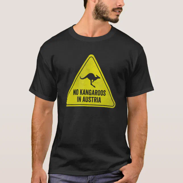 Kangaroo Zeichen T-Shirt Kein in Österreich