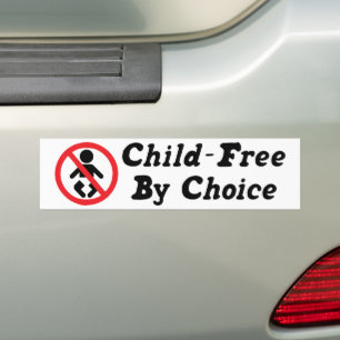 Kein Kind nach Wahl kinderfrei Autoaufkleber