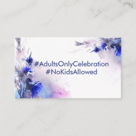 Kein Kind verkündet Hochzeit Cornflower Reverie Begleitkarte