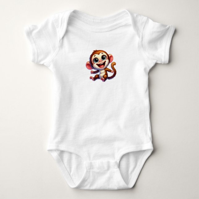 KEIN KLEINES MONKEY-GESCHÄFT BABY STRAMPLER (Vorderseite)