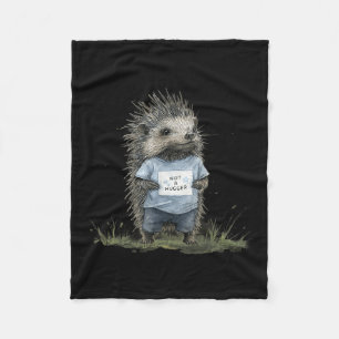 Kein Knuddel-Igel Fleecedecke