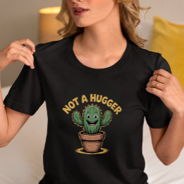 Kein Knuddelkaktus zum Umarmen Lustiger Kaktus T-Shirt