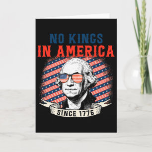Kein König in Amerika seit 1776 Anti Trump T-Shirt Karte