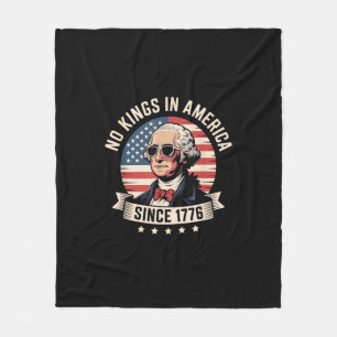Kein König in Amerika seit 1776 Design Fleecedecke