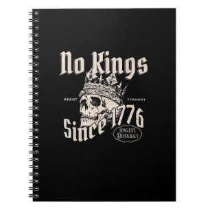 Kein König in Amerika seit 1776 Freiheitsgeist Bli Notizblock