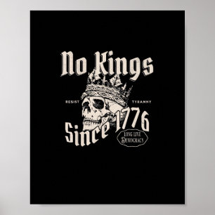 Kein König in Amerika seit 1776 Freiheitsgeist Bli Poster
