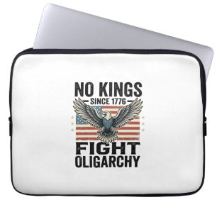 Kein König seit 1776 Patrioten Adler Vintage-Shirt Laptopschutzhülle