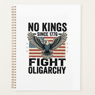 Kein König seit 1776 Patrioten-Adler Vintage-Shirt Planer