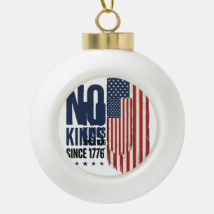 Kein König seit 1776 Patrioten-Flag-Shirt-Design_1 Keramik Kugel-Ornament