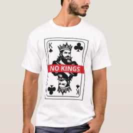 Kein Könige Club-Shirt – Schwarz-Weiß-Spielkarte T-Shirt