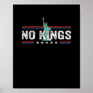 Kein Könige-Tag Retro-Klassiker-Design Poster