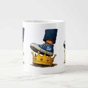 Kein Königsschuh auf Krone Jumbo-Tasse
