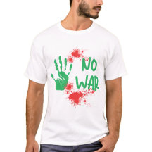 Kein Krieg Anti-Kriegs-Protest-Handabdruck-Design