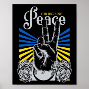 Kein Krieg Frieden für die Ukraine Poster