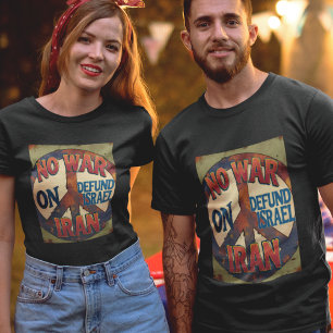 Kein Krieg gegen den Iran Solidarnosc-Anti-Krieg V T-Shirt