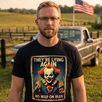 Kein Krieg gegen Iran Anti-Neokon Friedens-T-Shirt