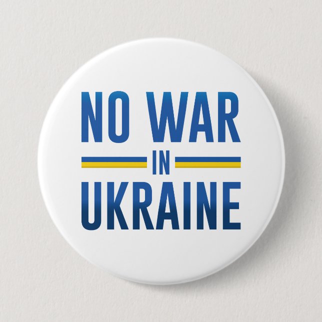 Kein Krieg in der Ukraine Button (Vorderseite)