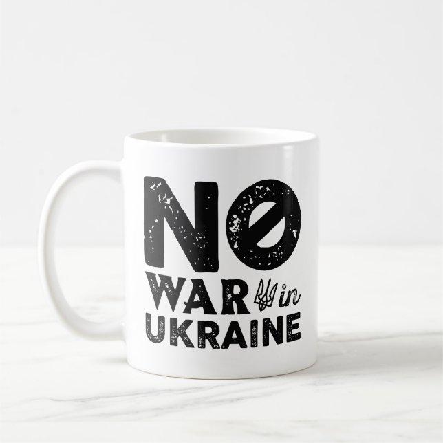 Kein Krieg in der Ukraine Kaffeetasse (Links)