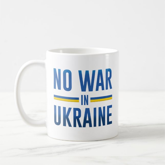 Kein Krieg in der Ukraine Kaffeetasse (Links)