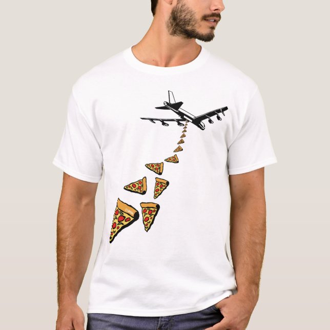 Kein Krieg mehr Pizza T-Shirt (Vorderseite)