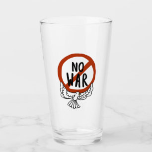 Kein Krieg mit Taube Glas