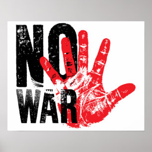 KEIN KRIEG! radikales Design für radikale Zeiten! Poster