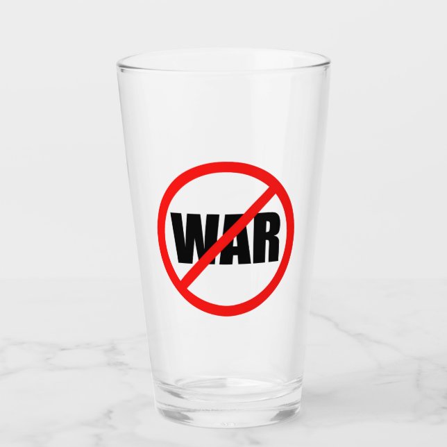 Kein Kriegszeichen Glas (Vorderseite)