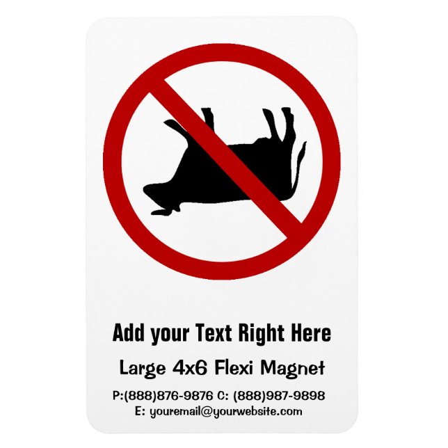 KEIN Kuhkippen! Magnet (Vertikal)