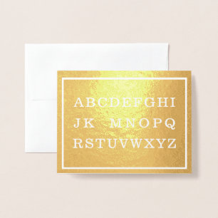Kein L Gold oder Silberne weiße Grenze Weihnachten Folienkarte