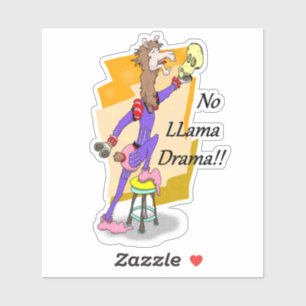 Kein Lama Drama! 2 Aufkleber