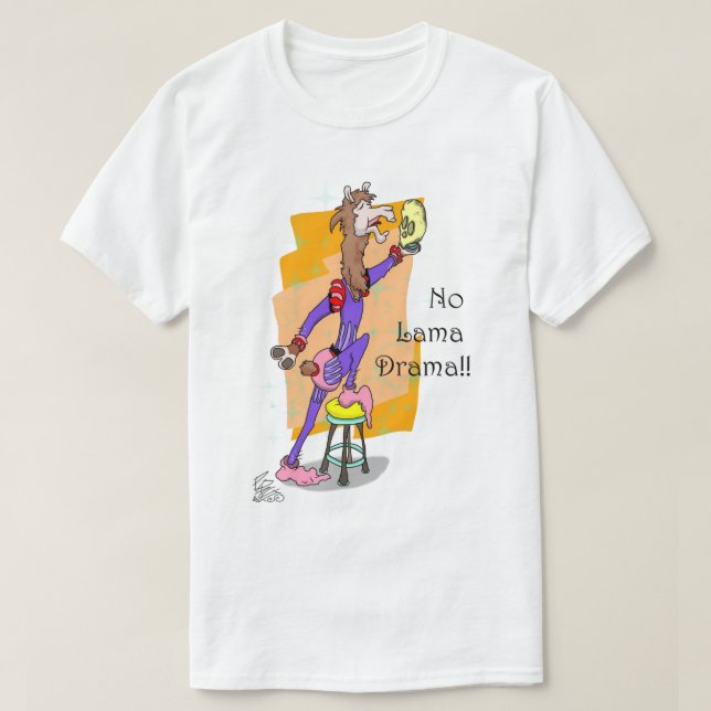 Kein Lama Drama T - Shirt (Design vorne)