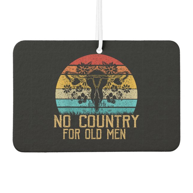 Kein Land für alte Männer Uterus Frauen Richtig Autolufterfrischer (Vorderseite)