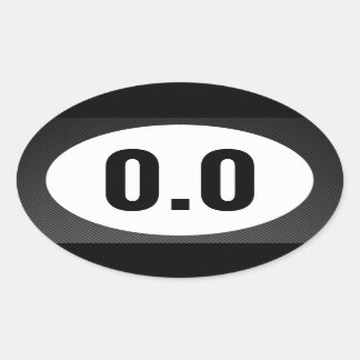 Kein laufender Oval-Aufkleber Ovaler Aufkleber