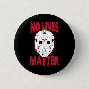 Kein Leben Horror Maske Halloween Kostümspass Button